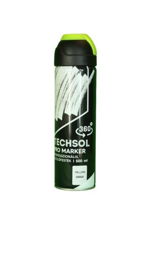 TECHSOL Jelölő spray citromsárga 500 ml.