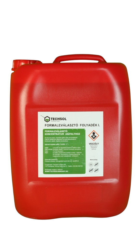 Techsol formaleválasztó folyadék I. 20l